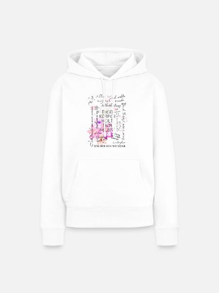Heilung Genesung Motivation - Frauen Premium Bio Hoodie - Weiß