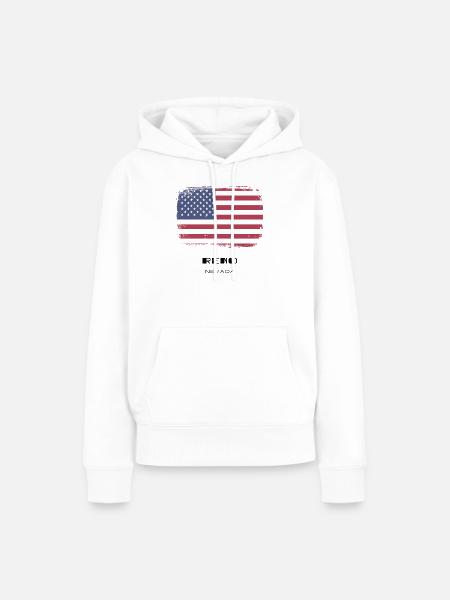 Reno, Nevada - Frauen Premium Bio Hoodie - Weiß