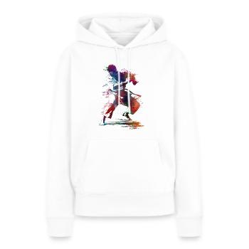 Judo sport art #sport #judo - Sweat à capuche Premium bio Femme - blanc - Devant - Julia (174cm)