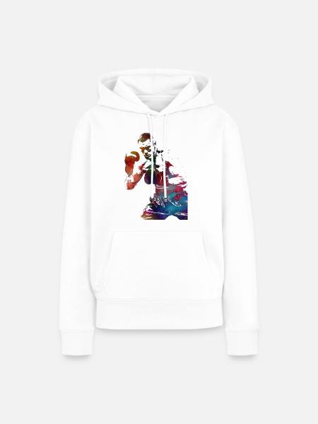 Boxsport #boxing - Frauen Premium Bio Hoodie - Weiß
