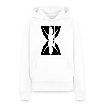 schlichter Look - Frauen Premium Bio Hoodie - Weiß - Vorne - Julia (174cm)