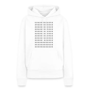 a a a a - Sweat à capuche Premium bio Femme - blanc - Devant - Julia (174cm)