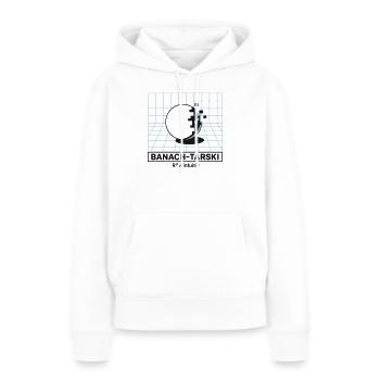 Panne de Banach-Tarski - Sweat à capuche Premium bio Femme - blanc - Devant - Julia (174cm)