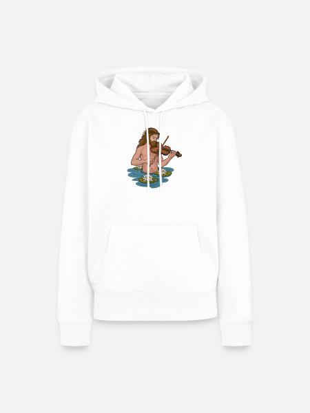 Näcken - Frauen Premium Bio Hoodie - Weiß
