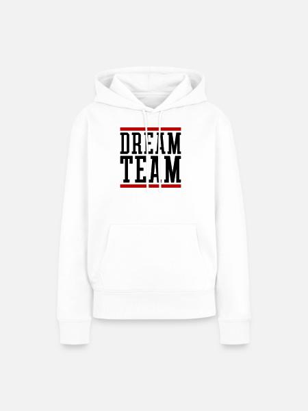 Dream Team - Frauen Premium Bio Hoodie - Weiß