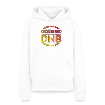 Crossbreed DNB Drum N Bass Chemise Breakbeat Jungle - Sweat à capuche Premium bio Femme - blanc - Devant - Julia (174cm)