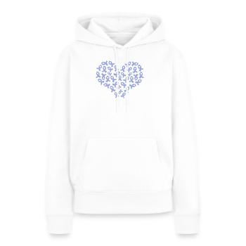 Cancer de l’œsophage Survivant du cancer de la chimiothérapie - Sweat à capuche Premium bio Femme - blanc - Devant - Julia (174cm)