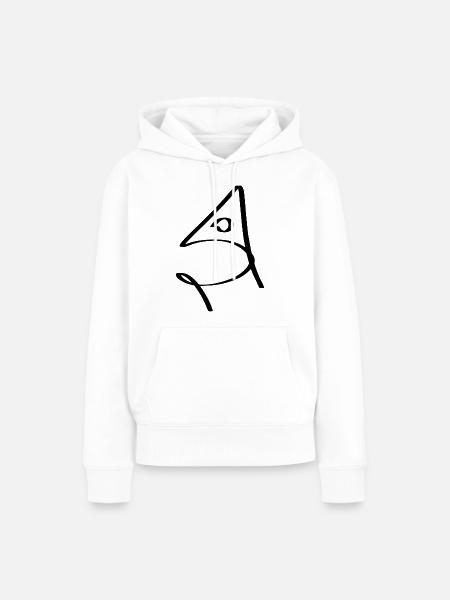 Fisch in Brühe - Frauen Premium Bio Hoodie - Weiß