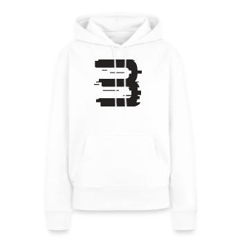 3 - Sweat à capuche Premium bio Femme - blanc - Devant - Julia (174cm)