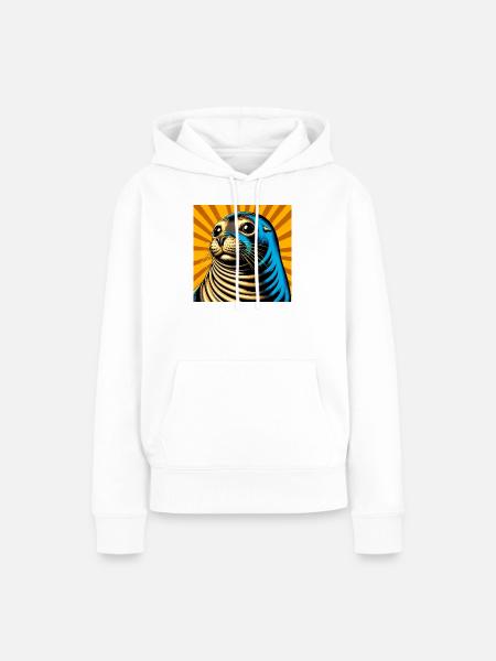 Siegel - Frauen Premium Bio Hoodie - Weiß