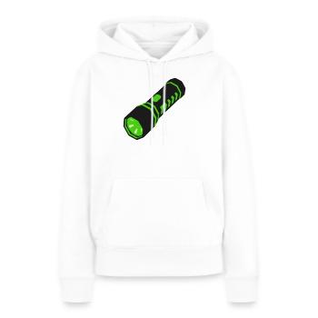 Taschenlampe Licht Icon - Frauen Premium Bio Hoodie - Weiß - Vorne - Julia (174cm)