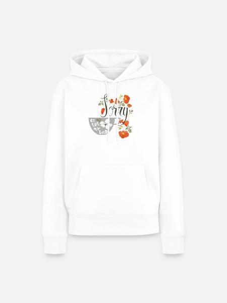 Sorry  es tut mir Leid - Frauen Premium Bio Hoodie - Weiß