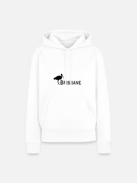 Bin Chicken Brisbane - Frauen Premium Bio Hoodie - Weiß
