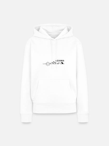 Alaska Adventure - Frauen Premium Bio Hoodie - Weiß