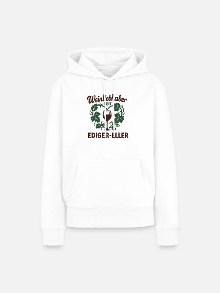 Weinliebhaber - Frauen Premium Bio Hoodie - Weiß