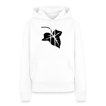 Efeu Blatt Leaf - Frauen Premium Bio Hoodie - Weiß - Vorne - Julia (174cm)