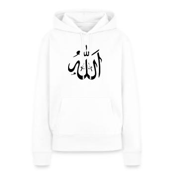 Allah Islam - Frauen Premium Bio Hoodie - Weiß - Vorne - Julia (174cm)