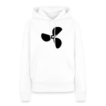 Schiff - Frauen Premium Bio Hoodie - Weiß - Vorne - Julia (174cm)