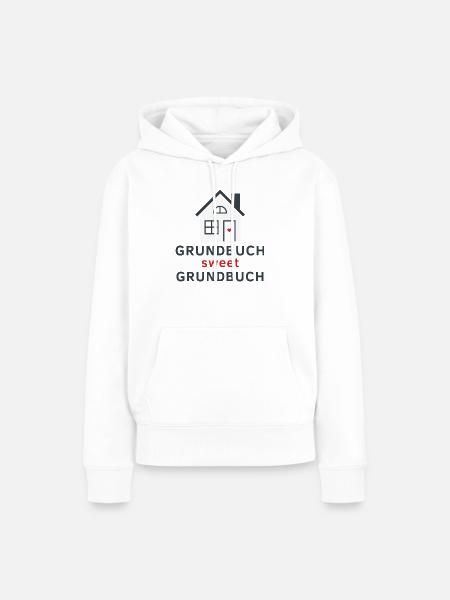 Grundbuch sweet Grundbuch - Frauen Premium Bio Hoodie - Weiß