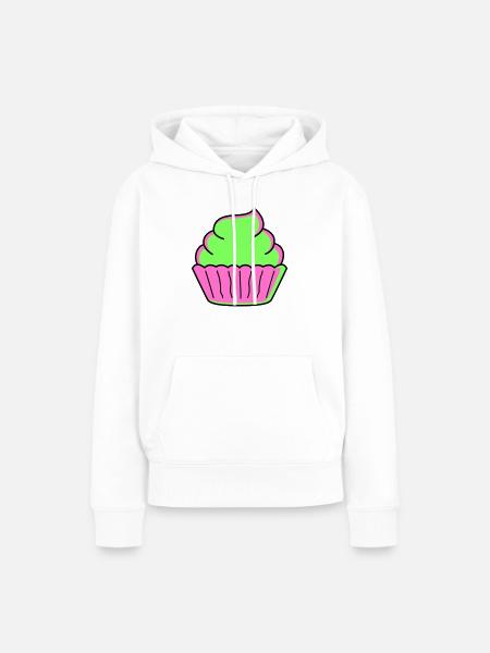 cupcake - Frauen Premium Bio Hoodie - Weiß