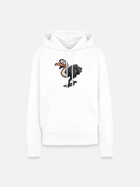strauß - Frauen Premium Bio Hoodie - Weiß