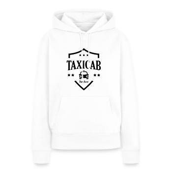 Taxi - Frauen Premium Bio Hoodie - Weiß - Vorne - Julia (174cm)