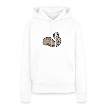 Trompe d'éléphant - Sweat à capuche Premium bio Femme - blanc - Devant - Julia (174cm)