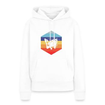 Diver Diver Plongée Femme Scuba Diver - Sweat à capuche Premium bio Femme - blanc - Devant - Julia (174cm)