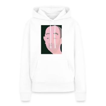 Fld.) Gesicht Traube - Frauen Premium Bio Hoodie - Weiß - Vorne - Julia (174cm)