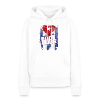 Viva la Cuba - Frauen Premium Bio Hoodie - Weiß - Vorne - Julia (174cm)
