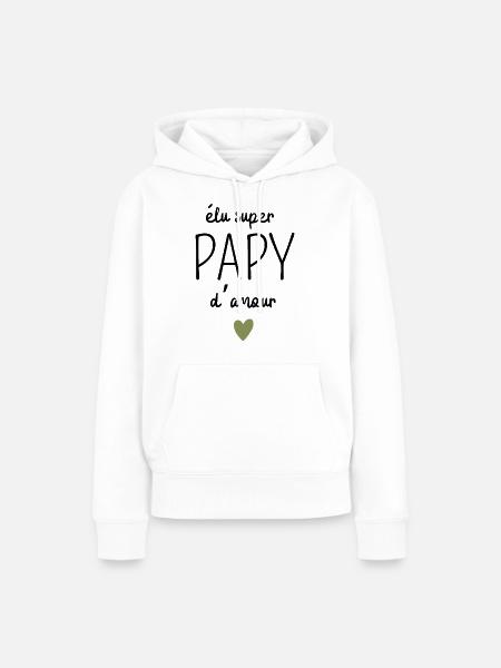 Gewählter Super-Opa der Liebe - Frauen Premium Bio Hoodie - Weiß