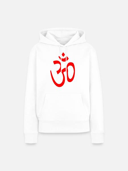 aum, Buddhismus - Frauen Premium Bio Hoodie - Weiß