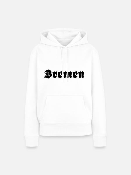 Bremen - Frauen Premium Bio Hoodie - Weiß