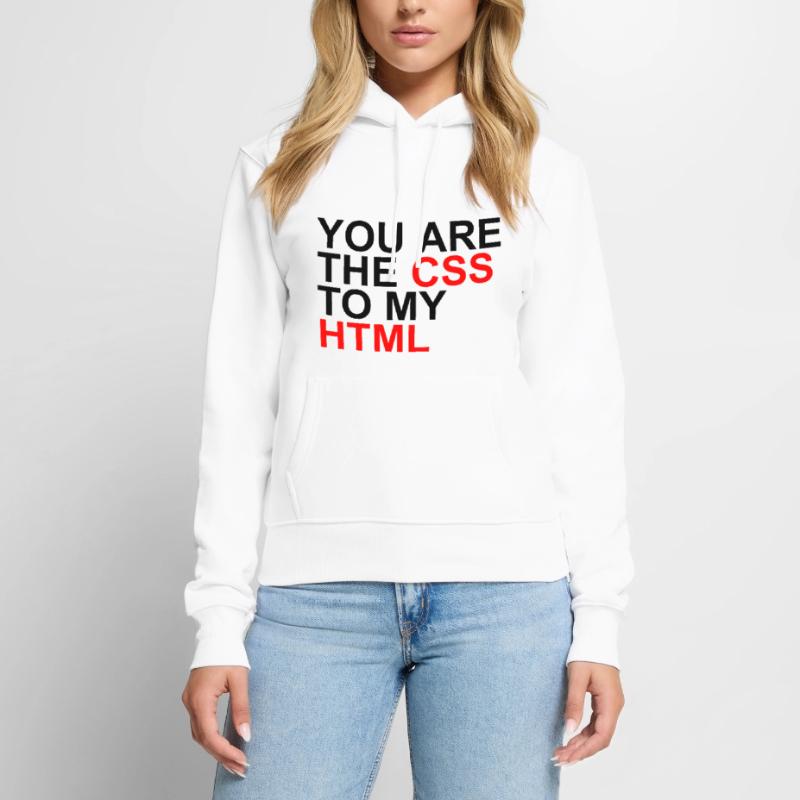 css à mon html Sweat à capuche Premium bio Femme