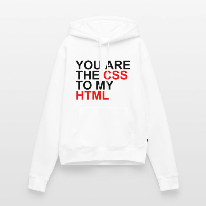 css à mon html Sweat à capuche Premium bio Femme