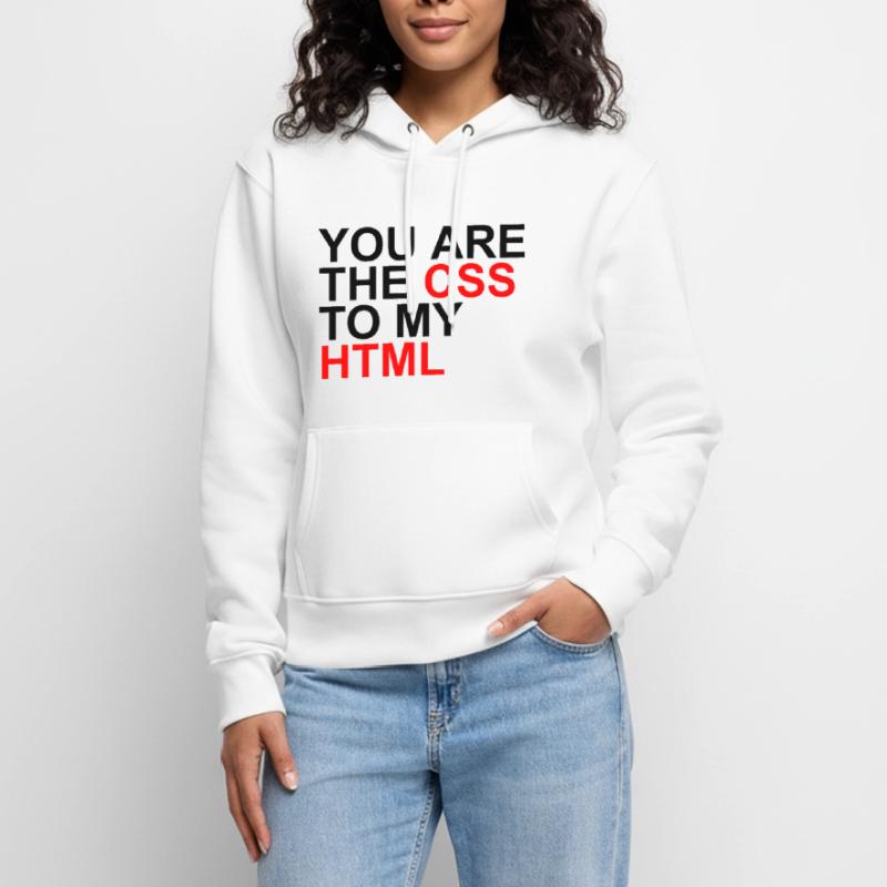 css à mon html Sweat à capuche Premium bio Femme