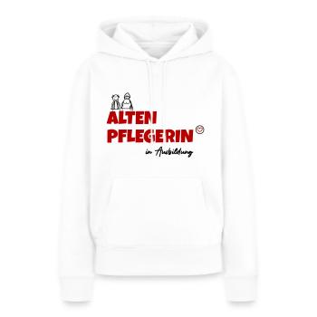 Altenpflegerin in Ausbildung - Frauen Premium Bio Hoodie - Weiß - Vorne - Julia (174cm)