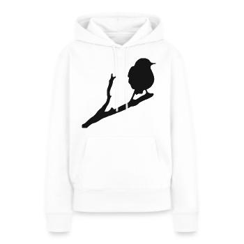 Vogel Drossel Rabe Falke Amsel Spatz Bussard - Frauen Premium Bio Hoodie - Weiß - Vorne - Julia (174cm)