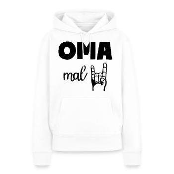 Oma mal Zwei Rock'n' Roll Großmutter - Frauen Premium Bio Hoodie - Weiß - Vorne - Julia (174cm)