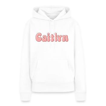 Mädchenname Caitlyn Retro Vorname Caitlyn Paar - Frauen Premium Bio Hoodie - Weiß - Vorne - Julia (174cm)