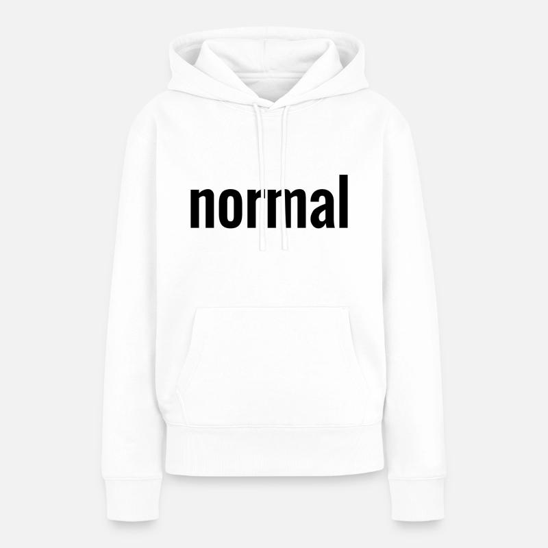 Normal - Sweat à capuche Premium bio Femme - blanc