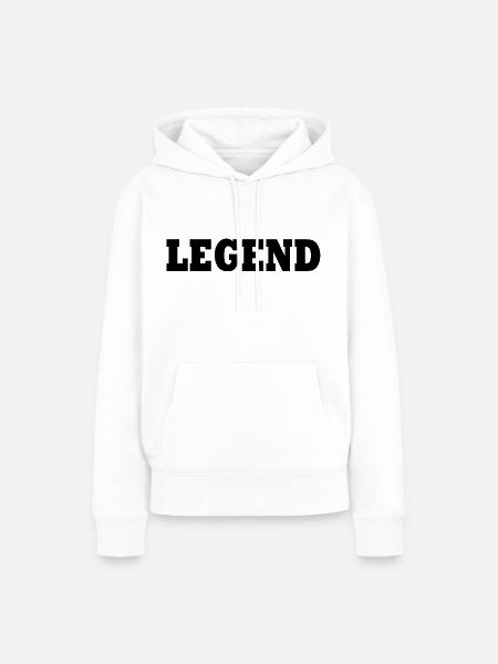 Legend - Frauen Premium Bio Hoodie - Weiß