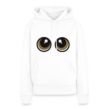 süße Augen Blick Geschenk Mimik süß Baby - Frauen Premium Bio Hoodie - Weiß - Vorne - Julia (174cm)