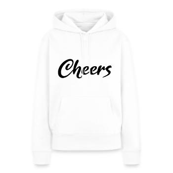 Cheers - Women’s Premium Organic Hoodie - white - Front - Julia (174cm)