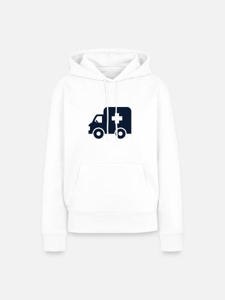 Krankenwagen - Frauen Premium Bio Hoodie - Weiß