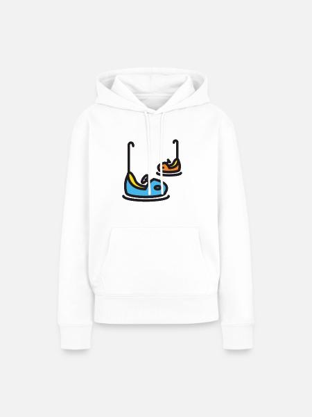 krasjbil - Frauen Premium Bio Hoodie - Weiß