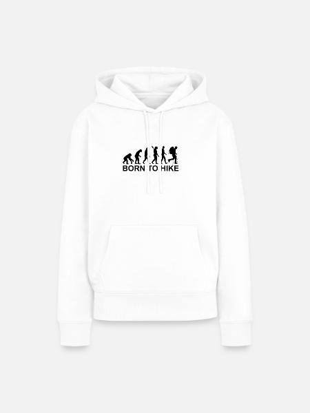 Geboren um zu zitieren - Frauen Premium Bio Hoodie - Weiß