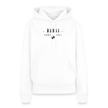 Dubai - Frauen Premium Bio Hoodie - Weiß - Vorne - Julia (174cm)