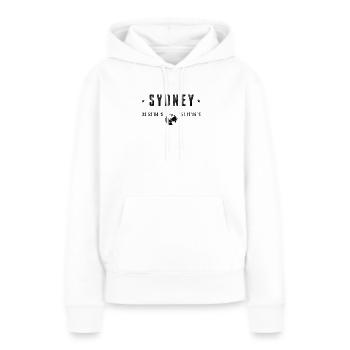 Sydney - Frauen Premium Bio Hoodie - Weiß - Vorne - Julia (174cm)