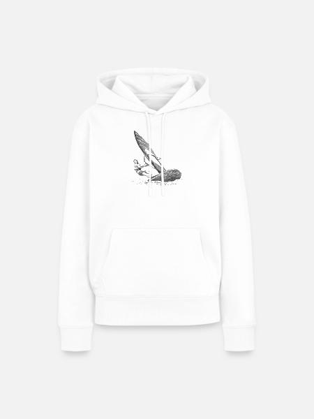 Windsurfing - Frauen Premium Bio Hoodie - Weiß